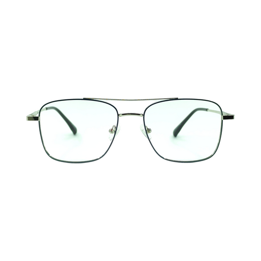 TOM HARDY 4-IN-1 MAGNETIC ATTACHMENT/CLIP ON GLASSES 99002 BLACK/SILVER