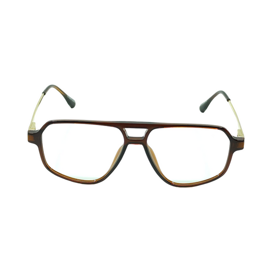 TOM HARDY 4-IN-1 MAGNETIC ATTACHMENT/CLIP ON GLASSES 99009 BROWN/GOLDEN