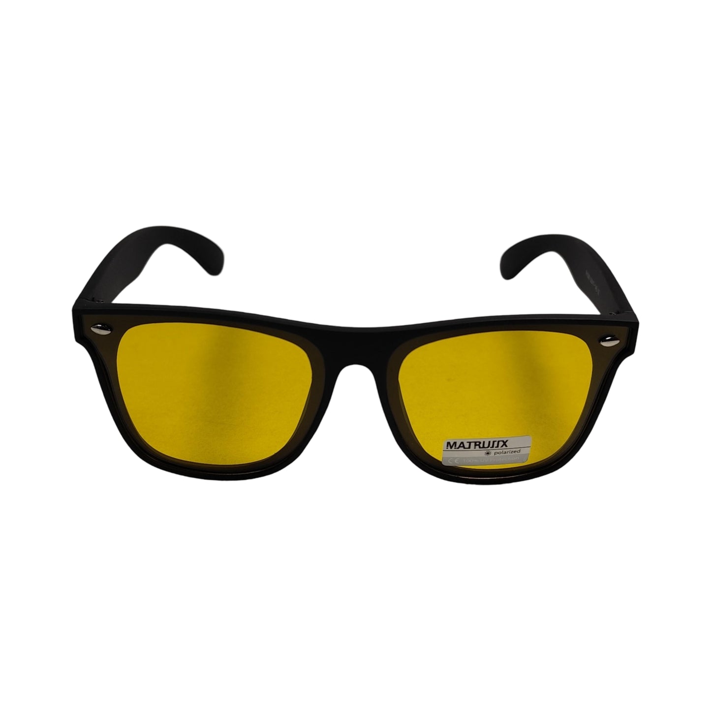 Matronix P4390 Yellow Shades Rectangle Polaroid Sunglasses