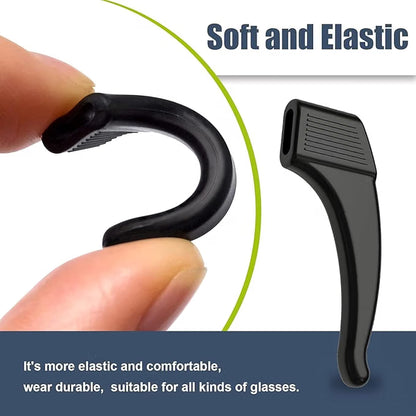 UKOPTICA 1 Pair Anti-slip Comfortable Silicone Elastic Eyeglass Ear Grip Hook