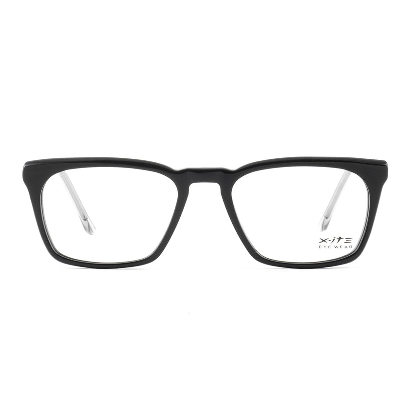 Xite 2136 C1 BLACK Rectangular Acetate