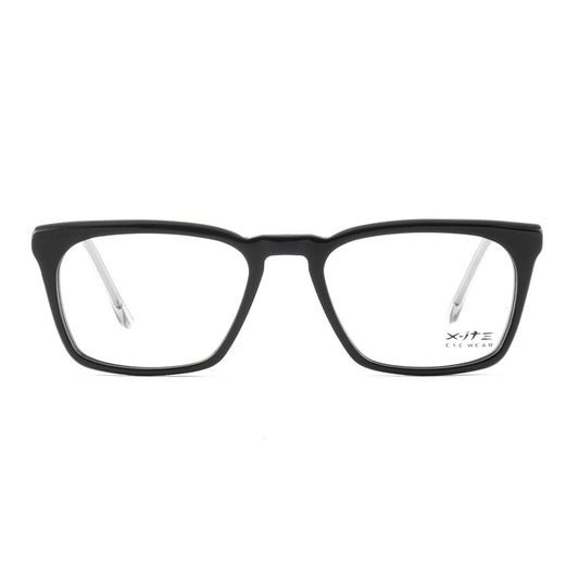 Xite 2136 C1 BLACK Rectangular Acetate