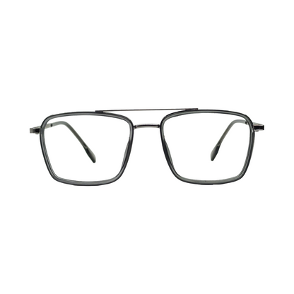 UKOPTICA® TREND LINE RECTANGLE EYEGLASSES GREY 85706
