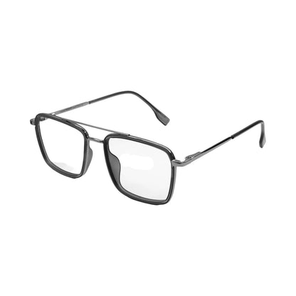 UKOPTICA® TREND LINE RECTANGLE EYEGLASSES GREY 85706