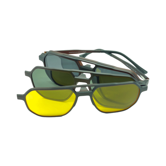UKOPTICA® 4-in-1 MAGNETIC CLIP ON EYEGLASSES T009 C2