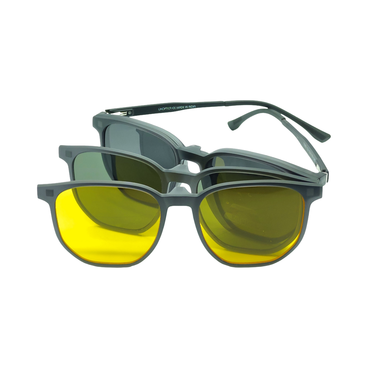 UKOPTICA® 4-in-1 MAGNETIC CLIP ON EYEGLASSES T003 C3