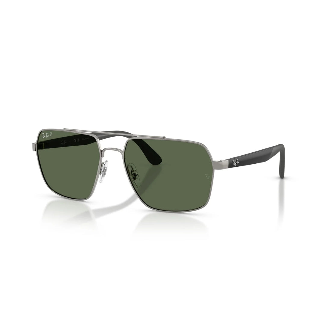 RAYBAN RB3785I GUNMETAL RECTANGLE SUNGLASS