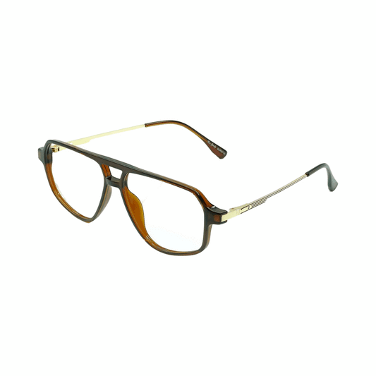 TOM HARDY 4-IN-1 MAGNETIC ATTACHMENT/CLIP ON GLASSES 99009 BROWN/GOLDEN