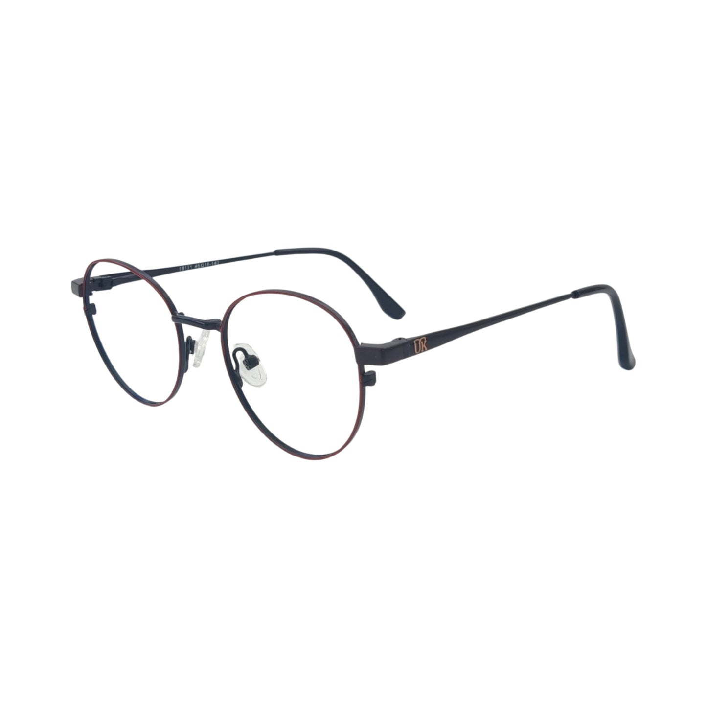 UKOPTICA 18171 Metal Round Black with Red rim