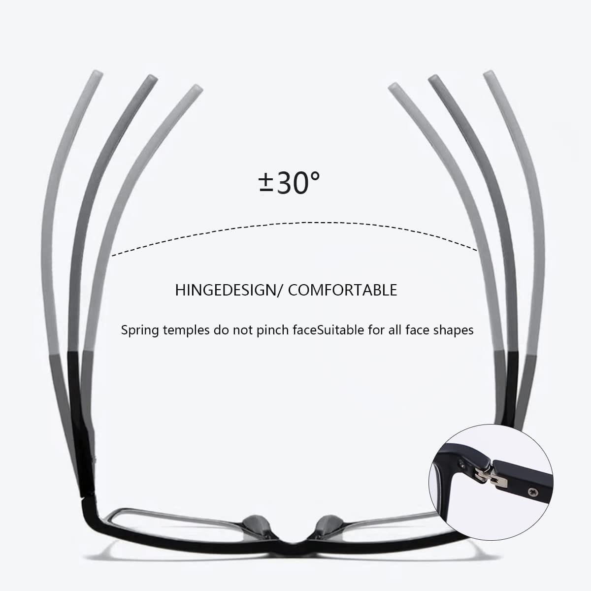 Progressive Blue Light Protection Sunglasses Smart Photochromic