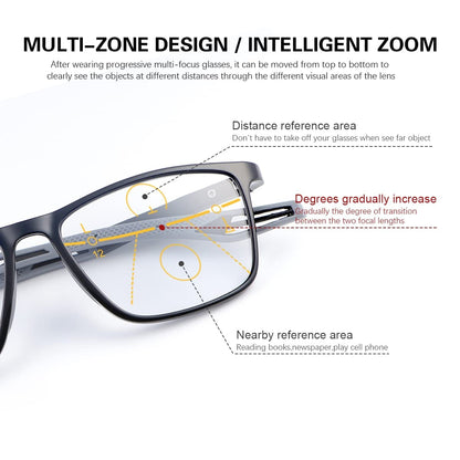 Progressive Blue Light Protection Sunglasses Smart Photochromic
