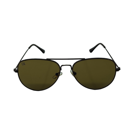 UKOPTICA Classic Brown Aviator Sunglasses 100% UV Protected